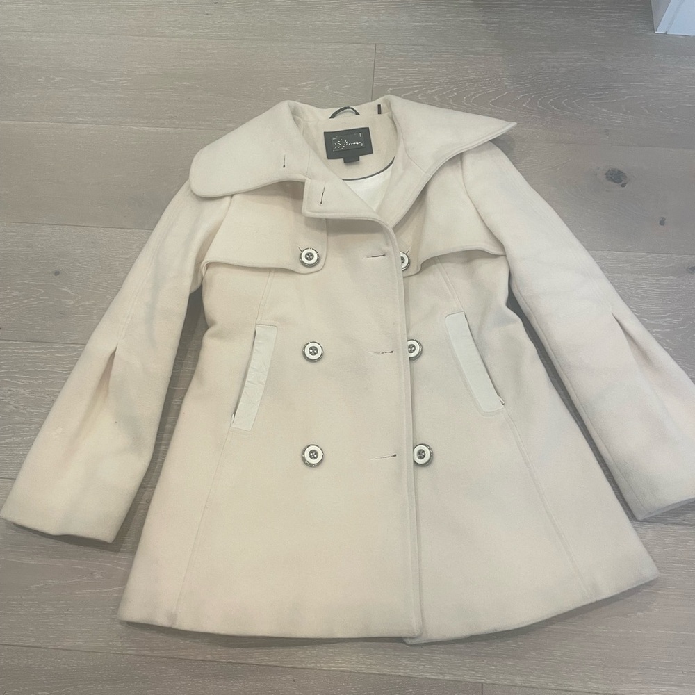 Mackage Double Breasted Pea Coat Sz L - Picture 3 of 16